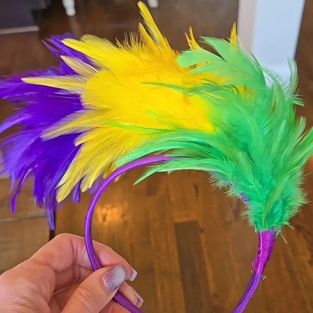 Mardigras Party Tops, Beads, Headband